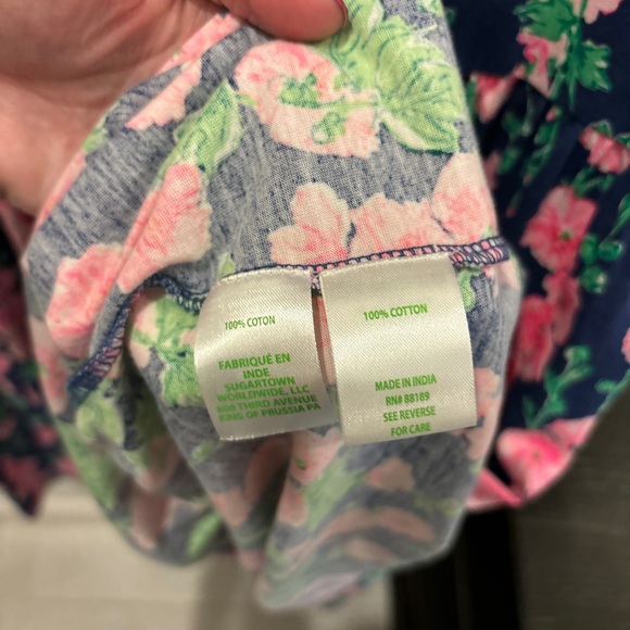 Lilly Pulitzer Geanna Dress in Oyster Bay Navy Devine Size Medium - Picture 9 of 13